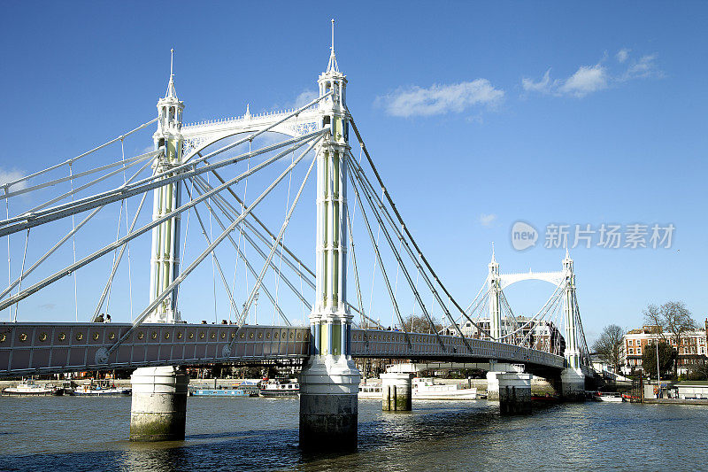 Albert Bridge，伦敦，英国